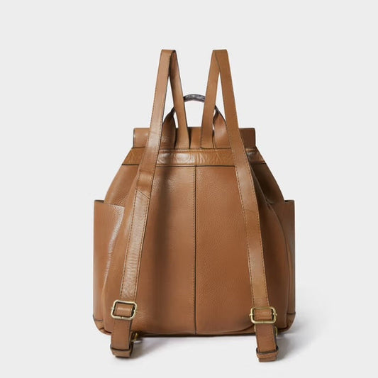 Monterrey Leather Backpack, Tan