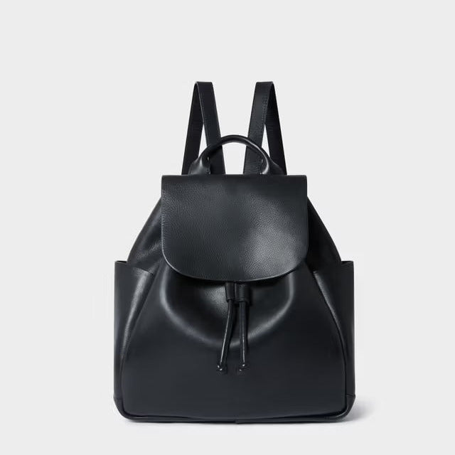 Monterrey Leather Backpack, Black