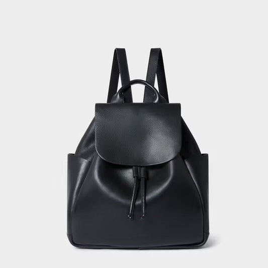 Monterrey Leather Backpack, Black