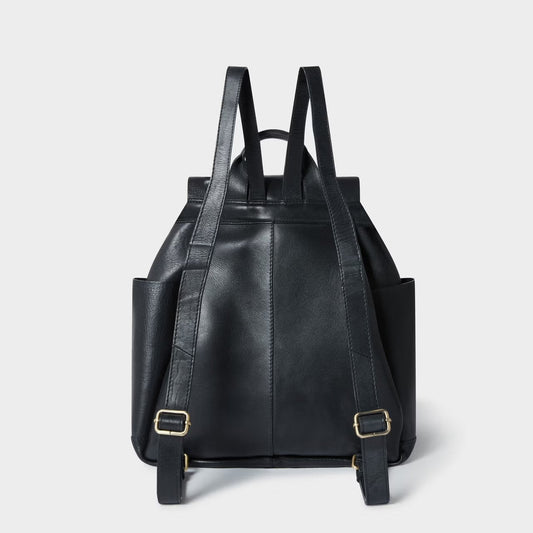 Monterrey Leather Backpack, Black