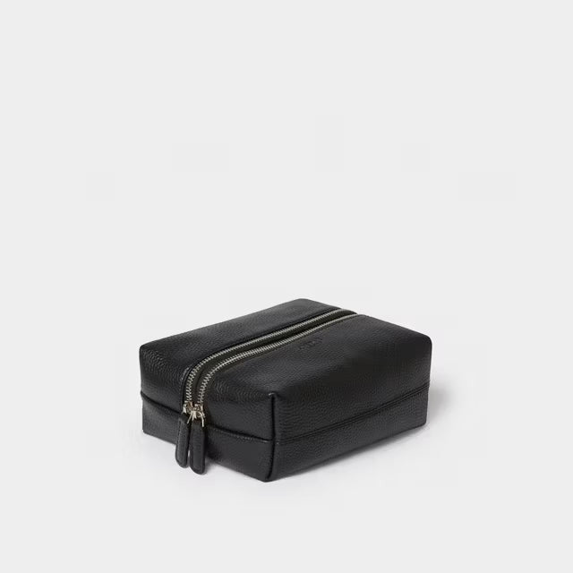 Double Zip Washbag - Black