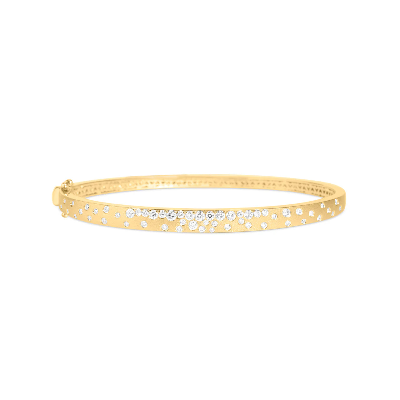 Dilamani Flush Set Narrow, 14Kyg, Bangle