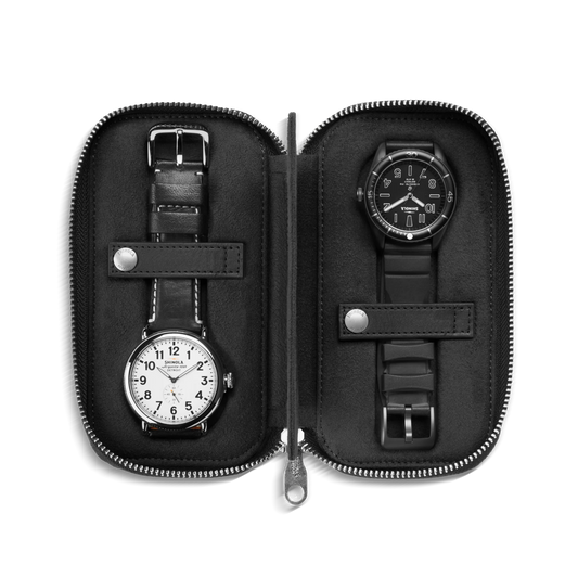 Shinola Travel Watch Case, Vachetta, Black