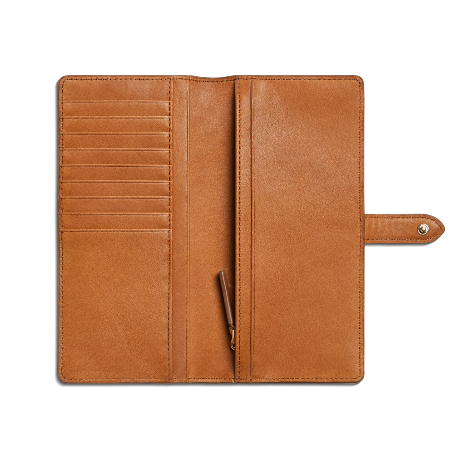 Shinola Continental Wallet, Brown