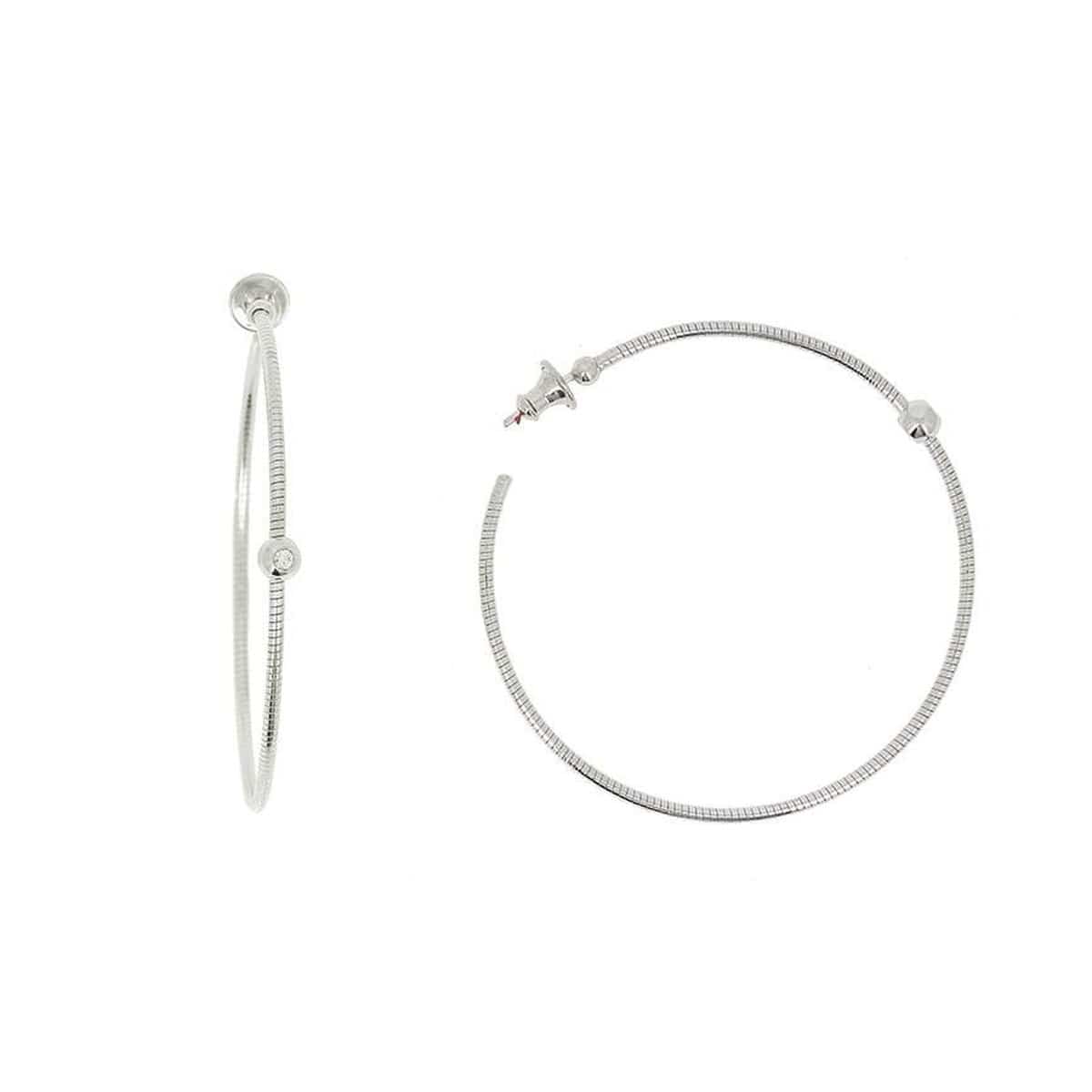 Pesavento Diamond Dna Hoop, Rhodium