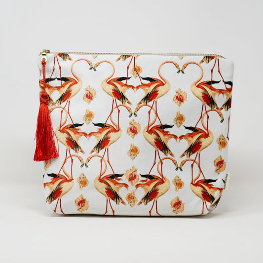 Ark Paper Velvet Wash Bag - Flamenco