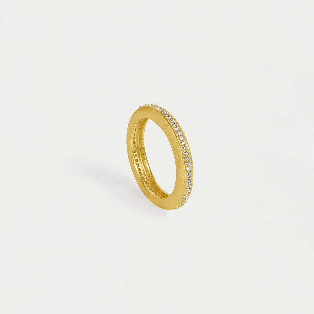 Colette Pave Thick Stacking Ring, Gold - 7
