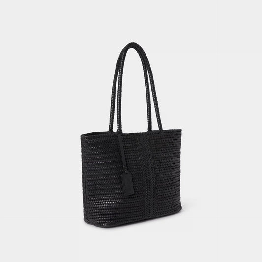 Lima Tote - Washed Leather - Black