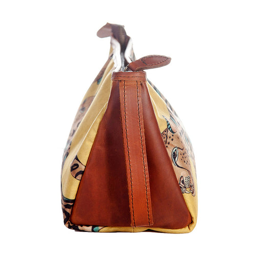 Melvill & Moon Toiletry Bag, Cheetah Kings