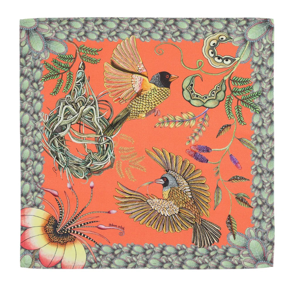 Thanda Nest Napkins Coral, Pair