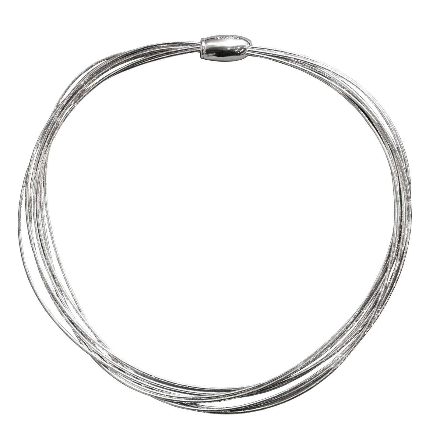 Pesavento DNA Spring Thin Necklace, Rhodium