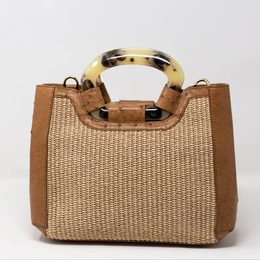 Medium Kai Raffia with Resin Tortoise Handle