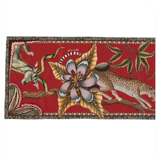 Pangolin Park Table Runner - Royal Red Runner 138"X16"