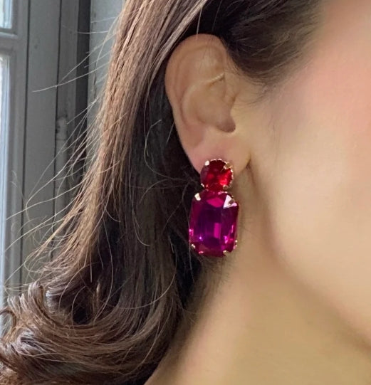 Fuchsia Octagon Ruby Round