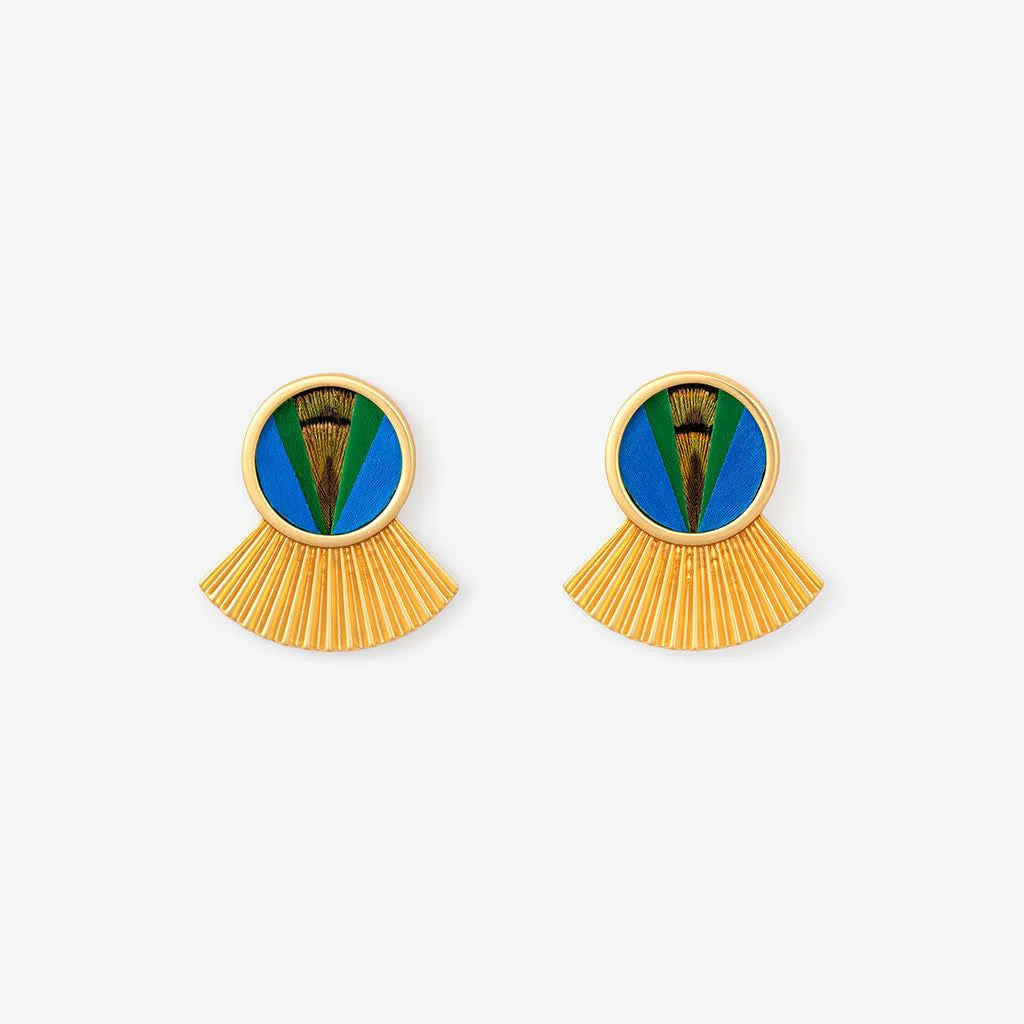 Brackish Stella Maris, Bezel Fan Earring