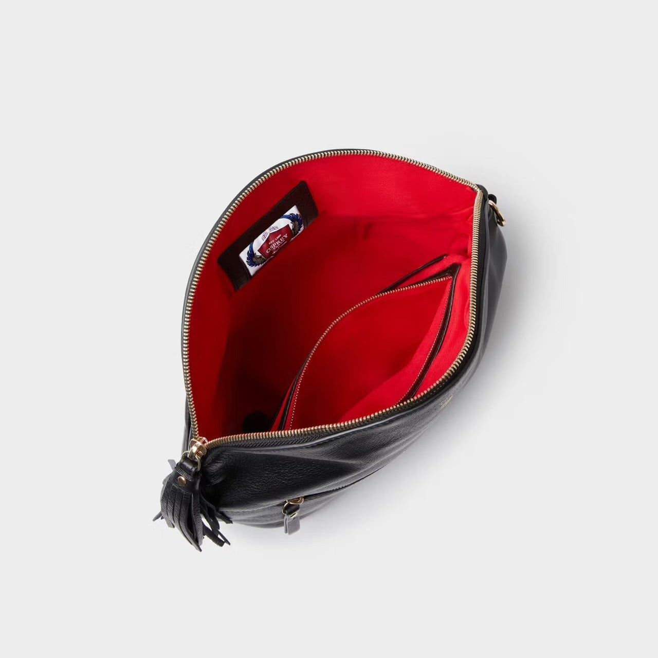 The Milano Leather Sling Bag in Black