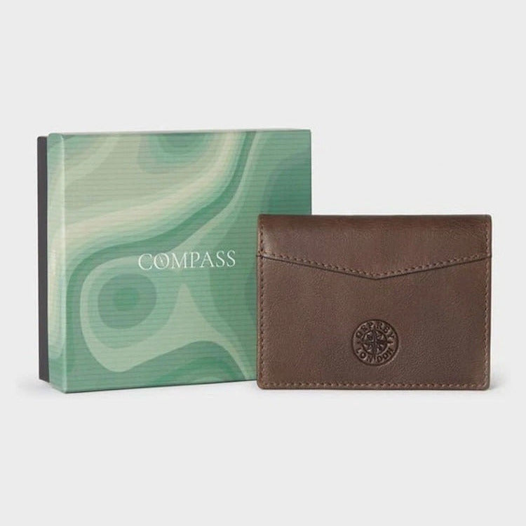 Compass Card Wallet - Tan