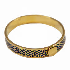 Halcyon Days Salamander Hinged, Deep Cobalt / Gld, 1cm