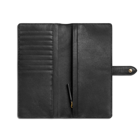 Shinola Continental Wallet, Black