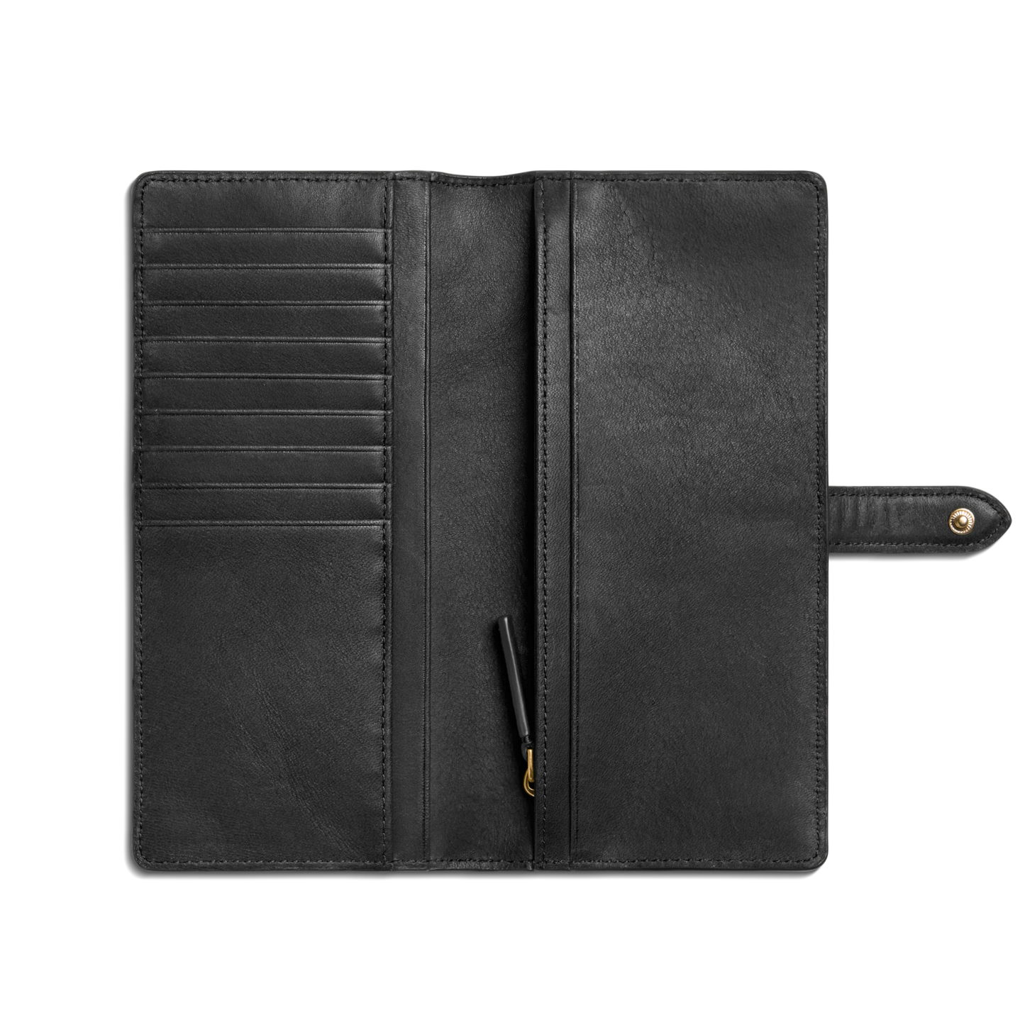 Shinola Continental Wallet, Black