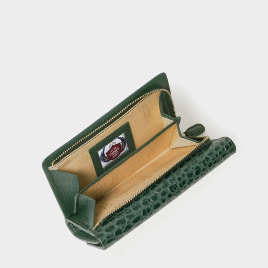 The Kellie Leather Matinee Purse in Forest