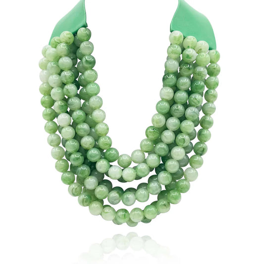 Multi Strand Jade Magnetic Clasp