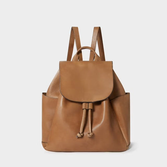 Monterrey Leather Backpack, Tan