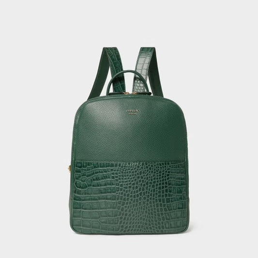 The Kellie Leather Backpack in Forest