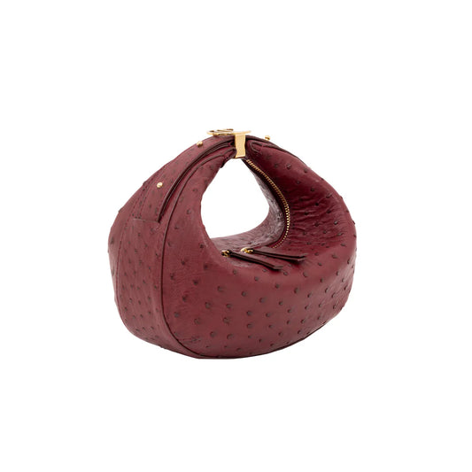 Lolita Handbags, Full Ostrich Leather, Cerise