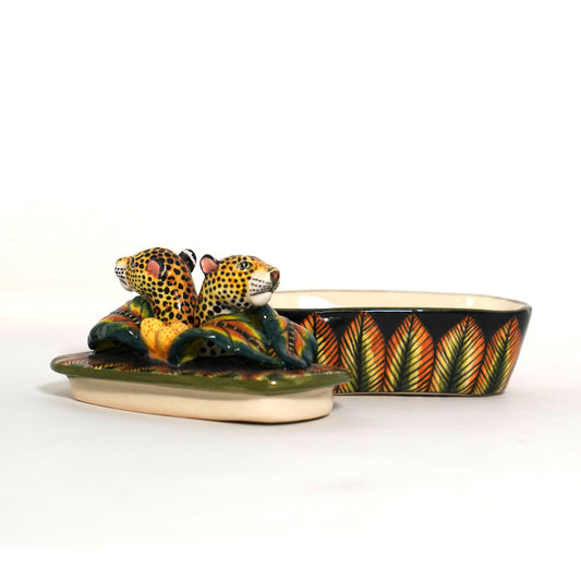 Ardmore Leopard Jewelry Box