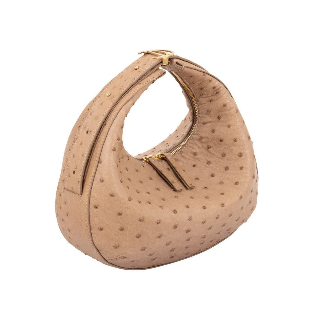 Aspen, Full Ostrich Leather in Desert