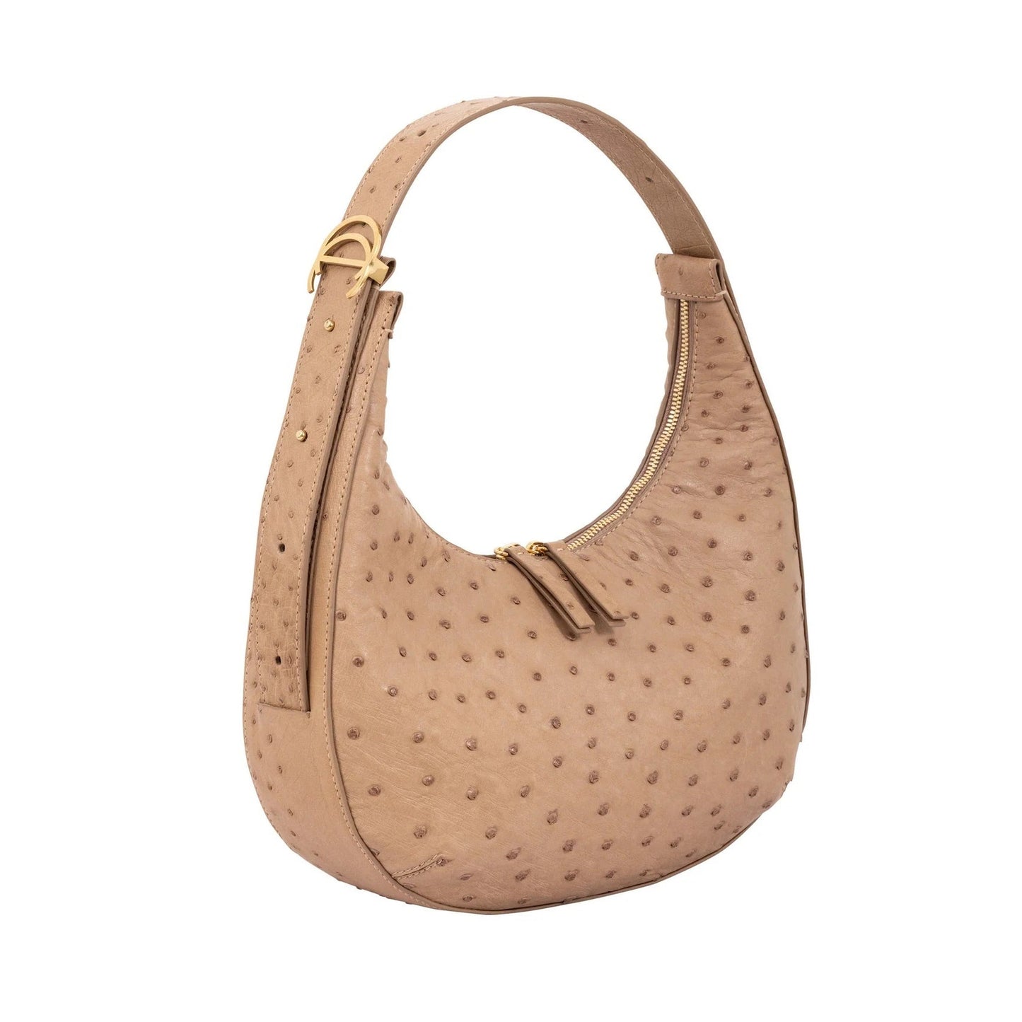Aspen, Full Ostrich Leather in Desert