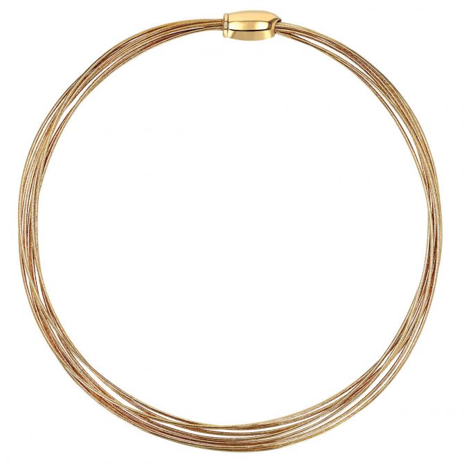 DNA Spring Thin Necklace 18K Yellow Vermeil