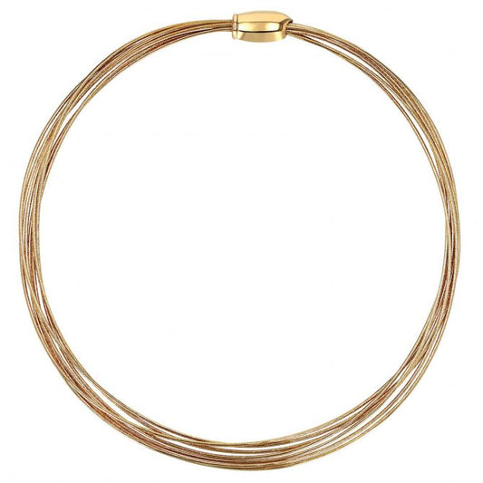 DNA Spring Thin Necklace 18K Yellow Vermeil