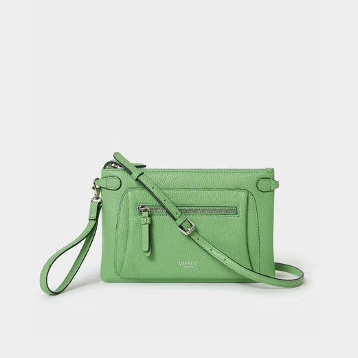 The Ruby Leather Crossbody Clutch, Apple