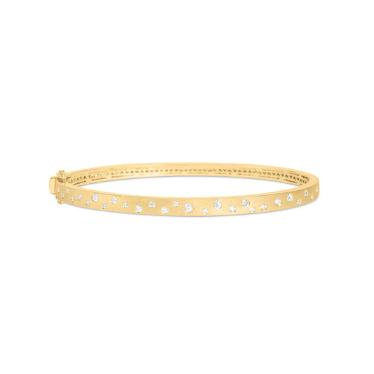 Dilamani Diamond Scattered Narrow, 14Kyg, Bangle