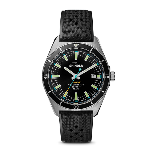 Watch: Duck 3hd 40mm, Black Rubber Strap