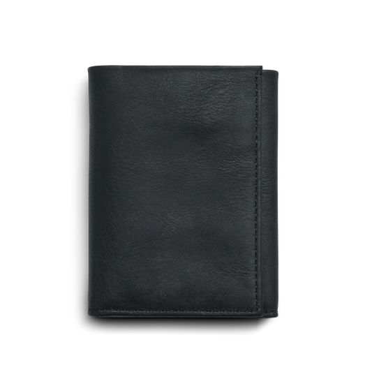 Shinola Trifold Navigator Wallet, Black
