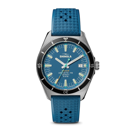 Watch: Duck 3hd 40mm, Blue Rubber Strap