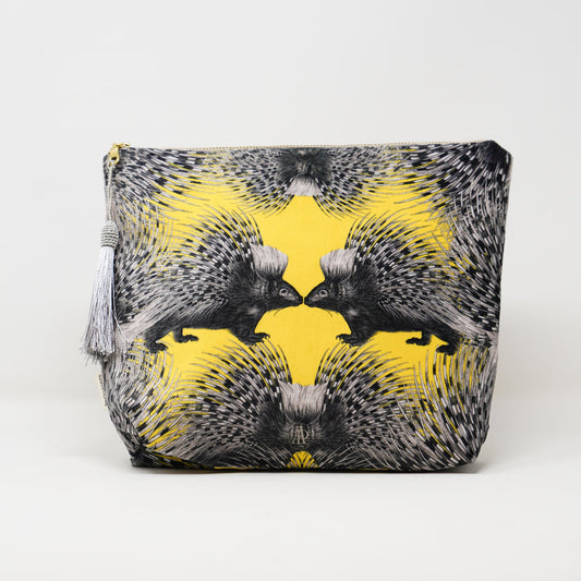 Ark Paper Velvet Wash Bag - Porcupine Rocks