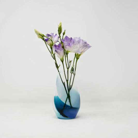 Hothaus Glass Forager Vase, Blue Hues