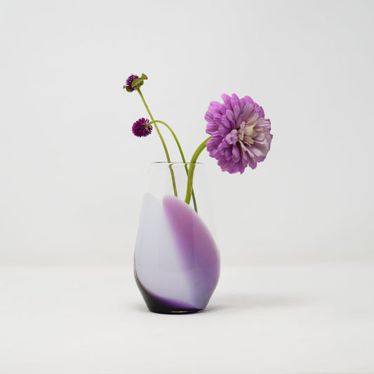 Hothaus Glass Forager Vase, Purple Hues