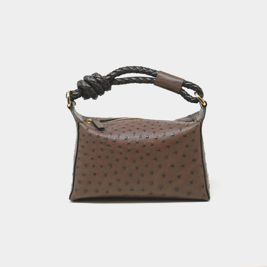Lola Rope Handle Ostrich Nicotine