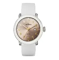 Detrola 3HD 41mm, Cream Rubber Strap