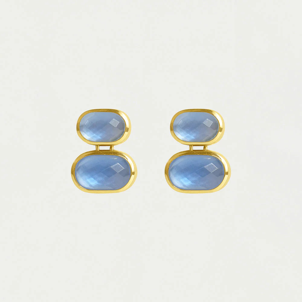 Mercer Double Gemstone Drops - Celestial Blue
