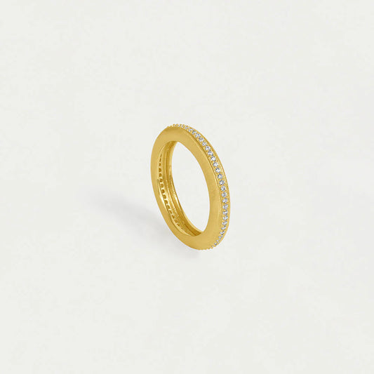Colette Pave Thick Stacking Ring, Gold - 7