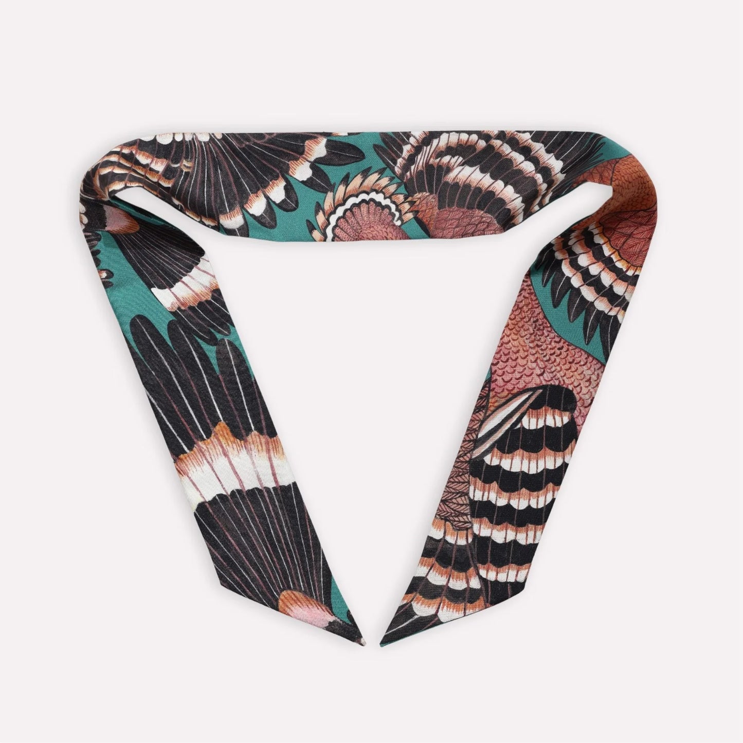 Ardmore Silk Twill - Hoopoe Hop - Emerald 86cm