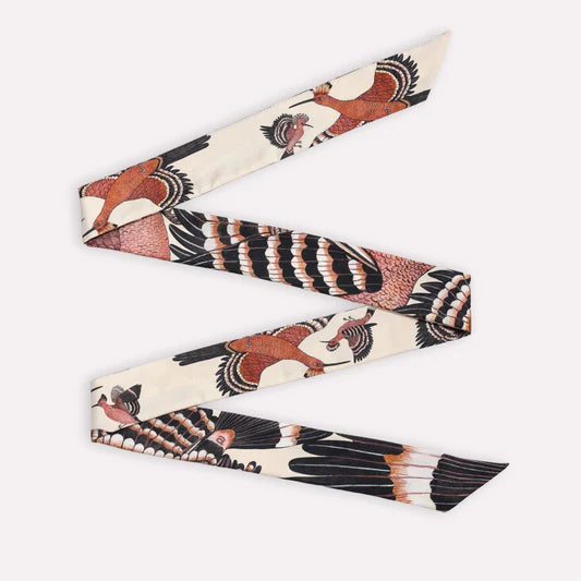 Ardmore Silk Twill - Hoopoe Hop - 165cm Stone