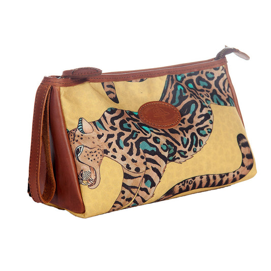 Melvill & Moon Toiletry Bag, Cheetah Kings