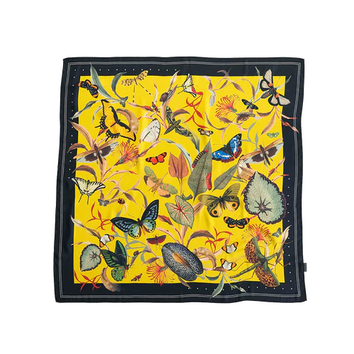 Muzaluci Butterfly, Yellow, 28 x 28 in